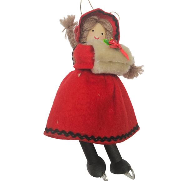 Lot of 6 Vintage Ornaments Fabric, Hand-made Country Rustic Farmhouse Cottage - Picture 3 of 7